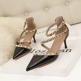 Nemesia Rivet Hollow Strap Sandals