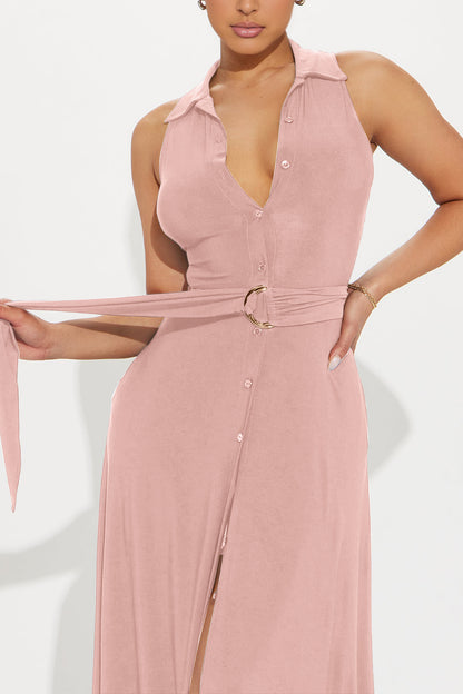 Natalie Button Down Party Dress