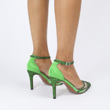Lilac Sequins Sandals