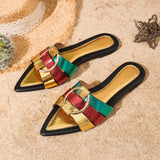 Gerbera Color Block Flat Mules