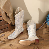 Nerine Embroidery Cowboy Boots