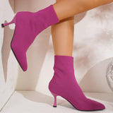 Mimosa Knit Stiletto Ankle Boots