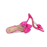 Primula Bow Satin Stiletto Sandals