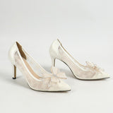 Lunaria Sweet Bow Lace Pumps