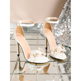 Petunia Flower Wedding Sandals