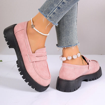 Gerbera Solid Color Loafers