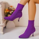 Mimosa Knit Stiletto Ankle Boots