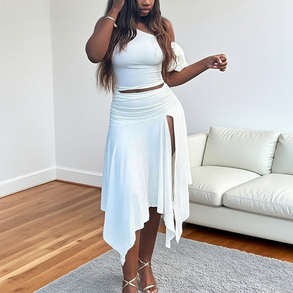 Lauren Crop Top Skirt Sets