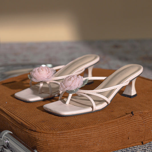 Lobelia Floral Heel Sandals