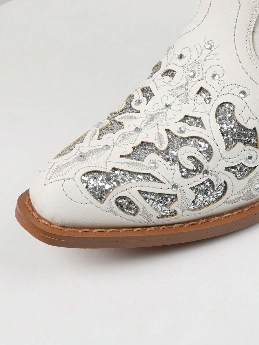 Nerine Embroidery Cowboy Boots