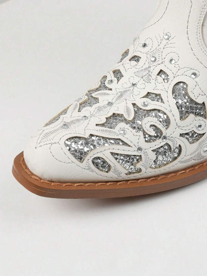 Nerine Embroidery Cowboy Boots