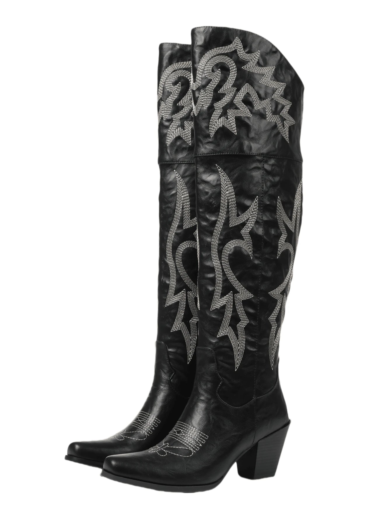 Lily Vintage Overknee Cowboy Boots