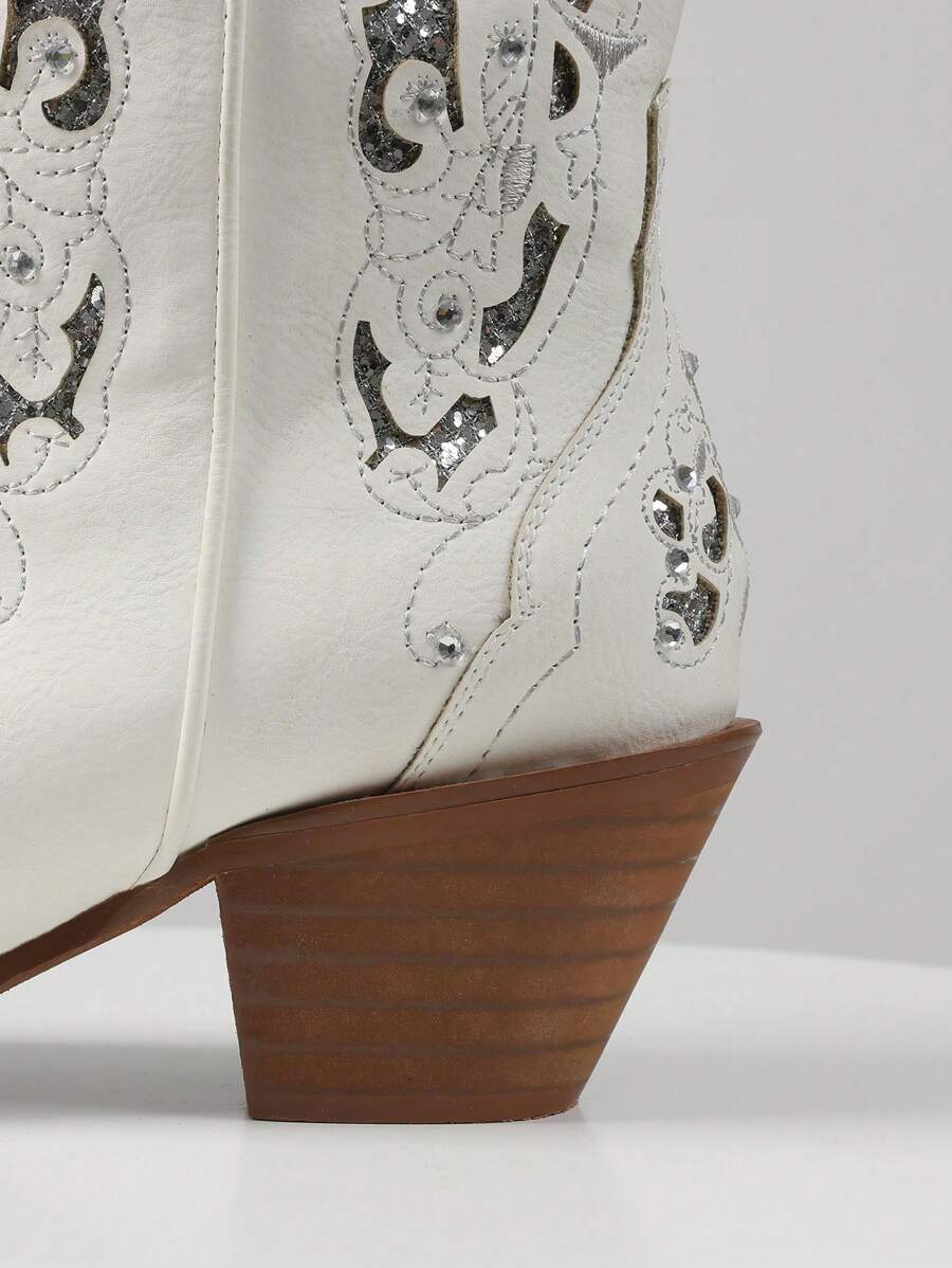 Nerine Embroidery Cowboy Boots