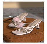 Lobelia Floral Heel Sandals