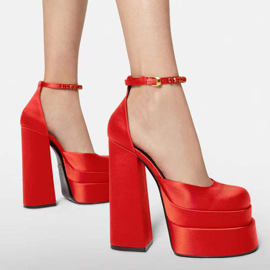 Lantana Sexy Satin Platforms