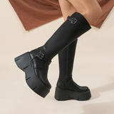 Petunia Platform Knight Boots