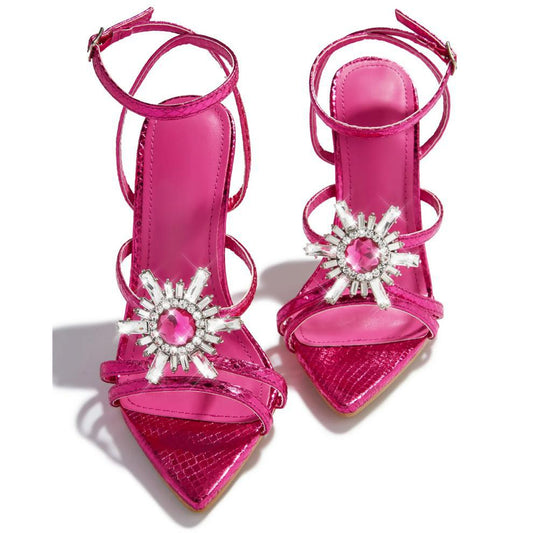 Daisy Rhinestone Sandals