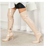 Nolana Glossy Over-knee Boots