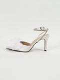 Lobelia White Bow-knot Sandals