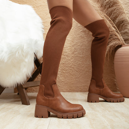 Lantana Over-Knee Block Boots