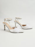 Lobelia White Bow-knot Sandals