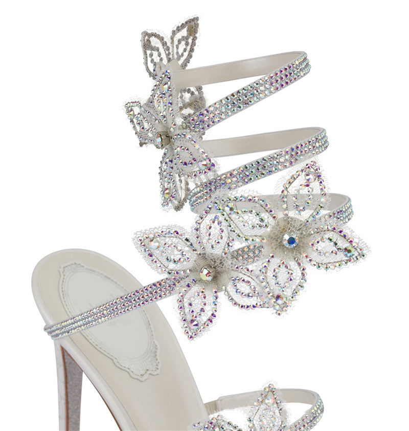 Camelia Flower Pattern Sandals