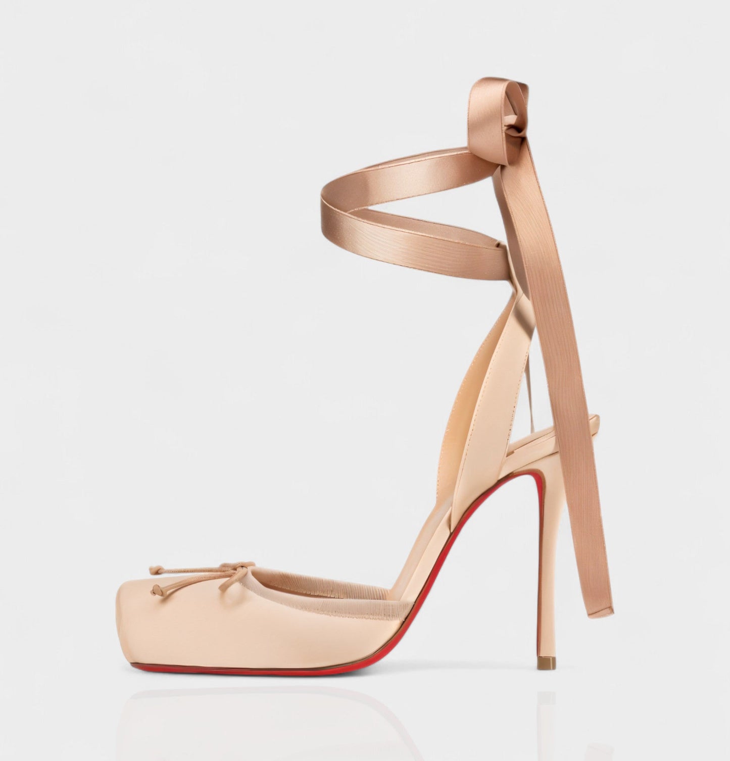 Galaxia Satin Ballet Lace-up Heels