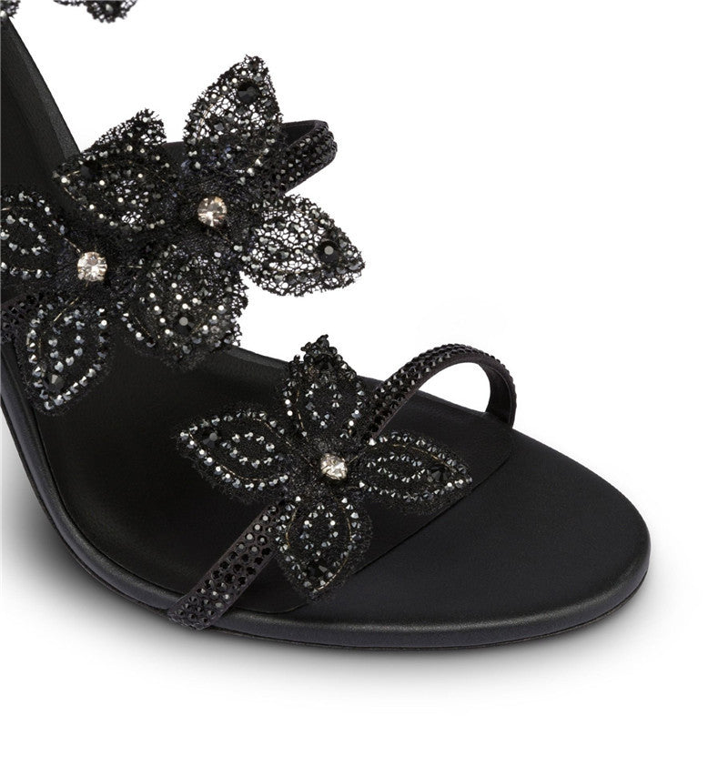 Camelia Flower Pattern Sandals