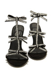 Clarkia Strass-Sandalen mit Schleife