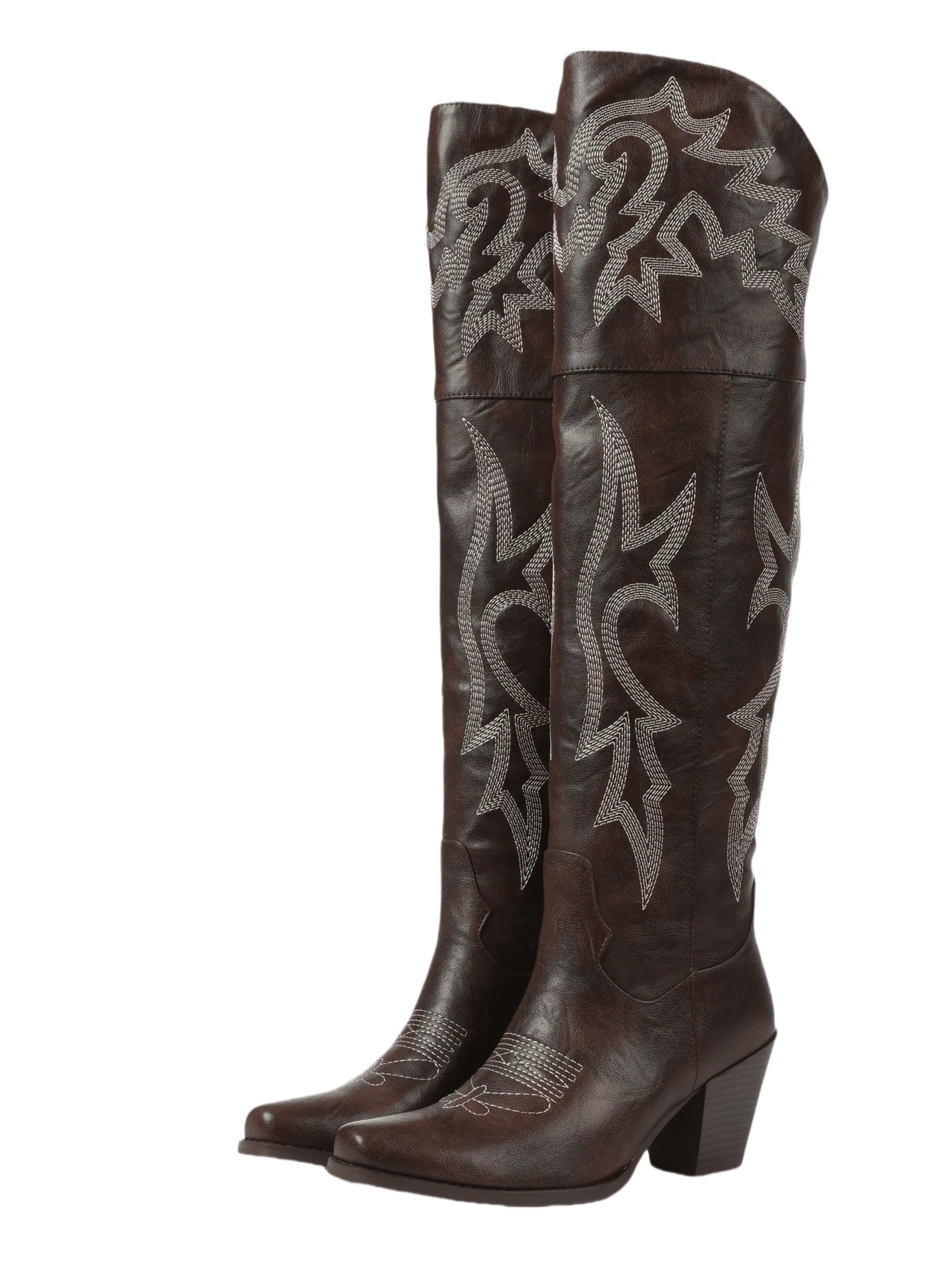 Lily Vintage Overknee Cowboy Boots