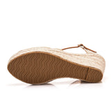 Jaborosa Braided Hemp Wedge Sandals