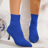 Mimosa Knit Stiletto Ankle Boots