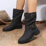 Mandevilla Buckle Denmin Mid-Calf Boots