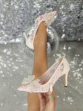 Lunaria Sweet Bow Lace Pumps