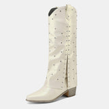 Nemesia Stylish Rivets Knee-high Boots