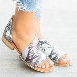Scilla Hollow Out Flat Sandals