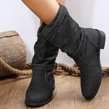 Mandevilla Buckle Denmin Mid-Calf Boots