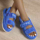 Linaria Platform Furry Sandals