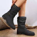 Mandevilla Buckle Denmin Mid-Calf Boots