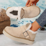 Wisteria Buckle Platform Snow Boots