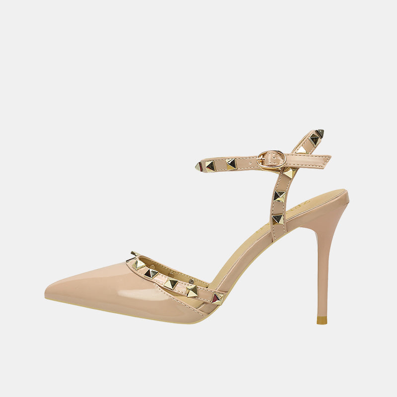 Begonia Elegant Rivets Pumps