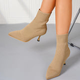 Mimosa Knit Stiletto Ankle Boots