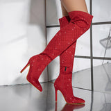 Nolana Rhinestone Over-Knee Boots