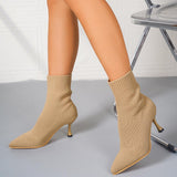 Mimosa Knit Stiletto Ankle Boots