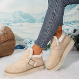 Wisteria Buckle Platform Snow Boots