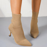 Mimosa Knit Stiletto Ankle Boots