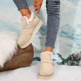 Wisteria Buckle Platform Snow Boots