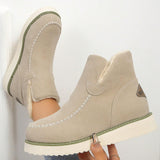 Erica Suede Plush Ankle Boots