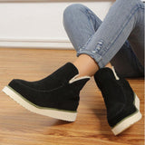 Erica Suede Plush Ankle Boots