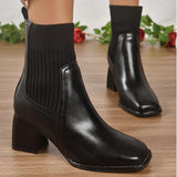 Scaevola Knit Patchwork Ankle Boots